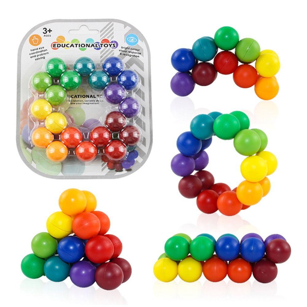 Rainbow Color Decompression Toys ADHD Quiet Toys Quite Gadgets Stress Relieving Educational Toys