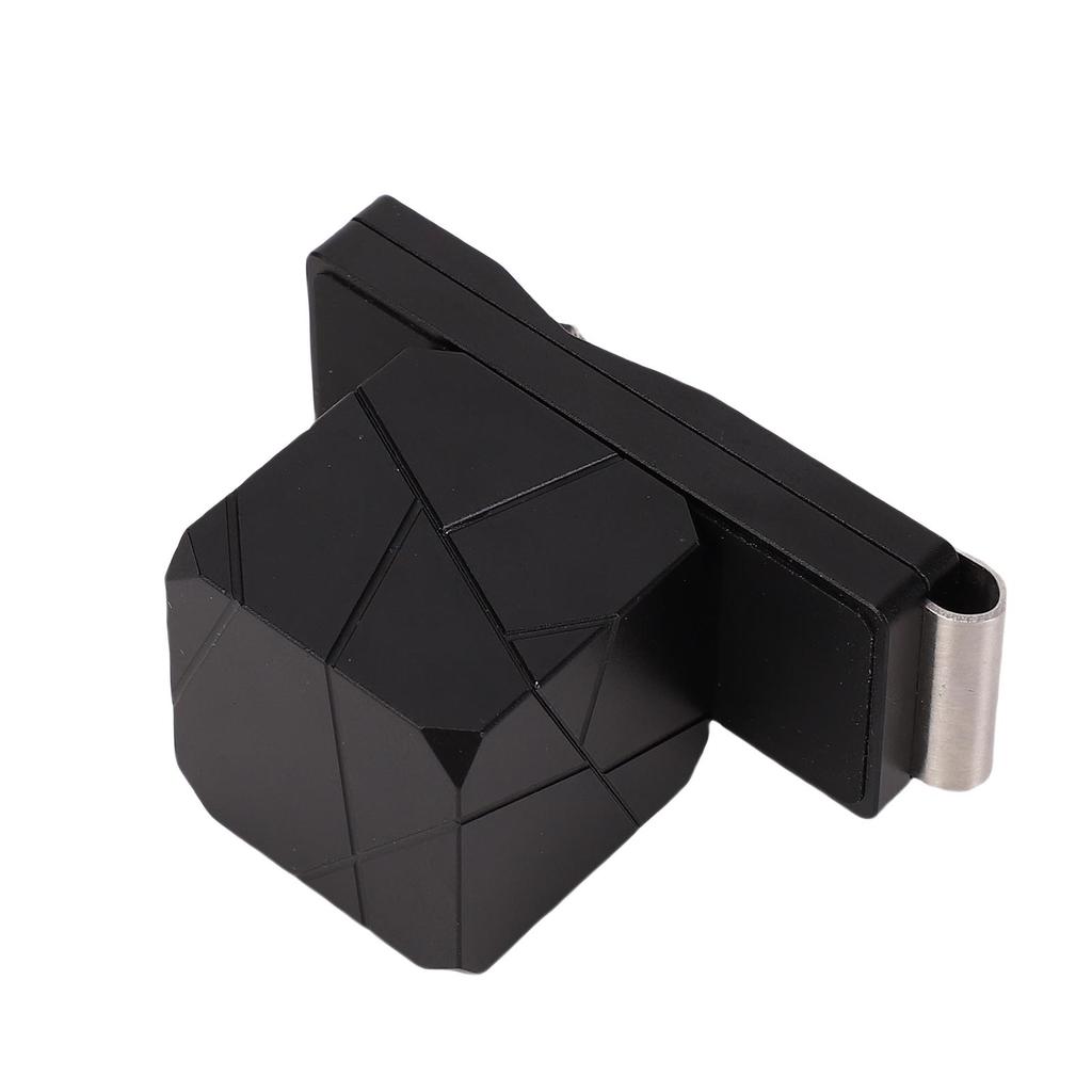 Pool Chalk Holder Billiard Chalk Case Portable Billiard Cue Chalk Box with Belt Clamp 6063 Aluminum Alloy Black