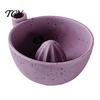 Lemon Lime Squeezer Tool Ceramic Berry Washing Bowl, Manual Citrus Juicer Reamer, Fruit Cleaning Bowl And Juice Extraction for Kitchen Breakfast Salad