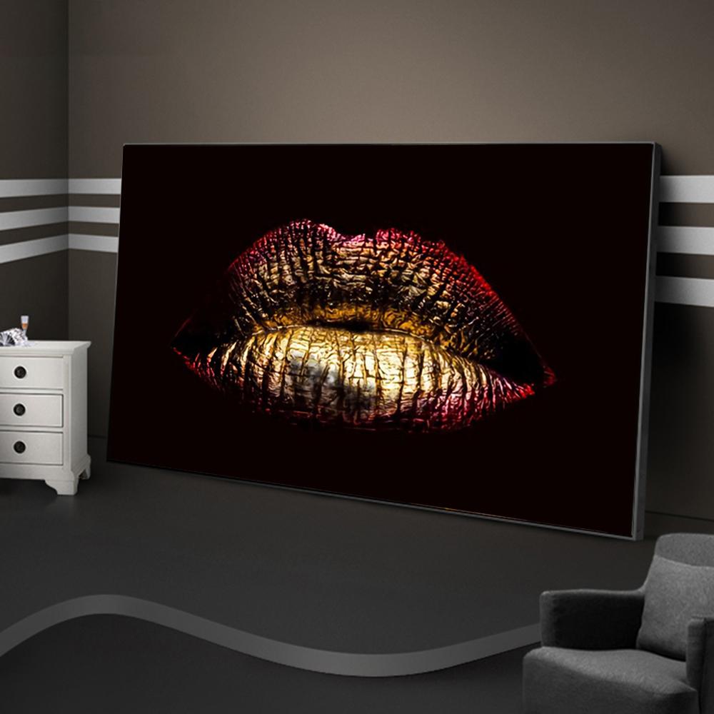 Современное настенное искусство, сексуальные губы, холст, картина, настенные художественные плакаты и принты, настенные картины для гостиной, дома, стены Cuadros