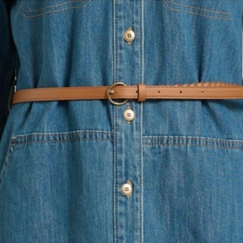 Bcbg Belted Denim Pocket Dress B5f8o635