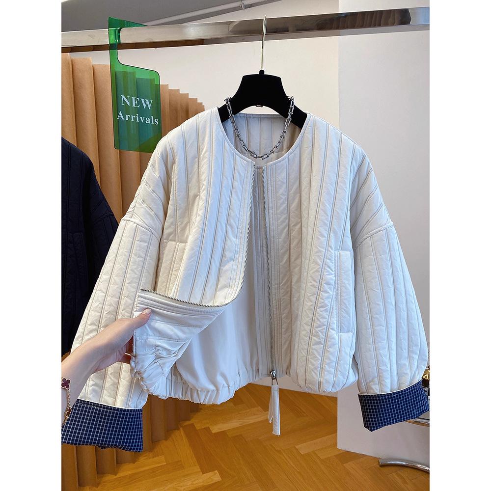 Женская стеганая хлопковая куртка свободного кроя, корейский шик, больших размеров, Весна/Осень 2025