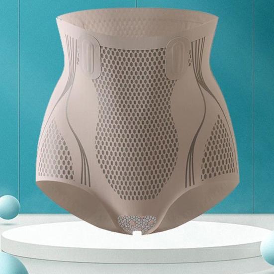 Женские трусики бесшовные с высокой талией, с утягивающим эффектом, корректирующие фигуру, эластичные, послеродовые, с подтяжкой ягодиц, хорошие