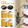125 мл Черная/Белая Жидкая Изолента Ремонт Электрических Проводов Кабельная Изоляция Покрытие Фиксация Линии Клей Широкий Диапазон Жидкая Изоляционная Паста