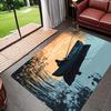 1PC Boat Kitchen Rugs Non-Slip Home Door Mats Pop Design Bathroom Rugs Bath Mat Carpet for Home Sink Laundry Decor