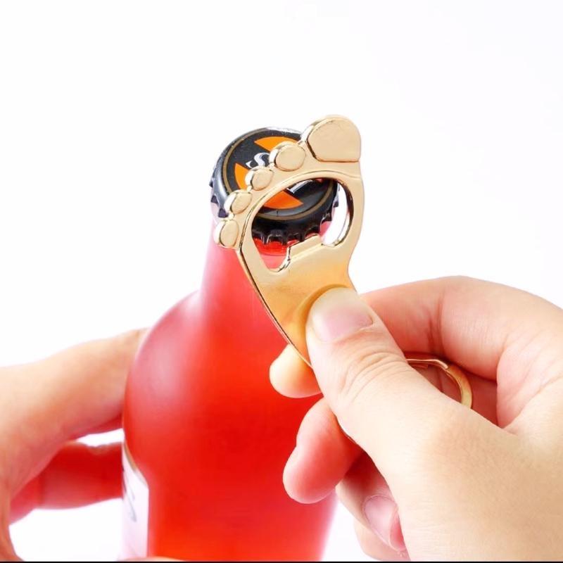 Лучшая Распродажа Креативный Брелок для ключей в форме стопы открывалка для бутылок брелок брелок пивной бар аксессуары подарок подарок для мужчин и женщин