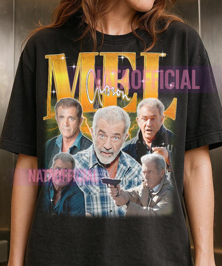 Mel Gibson Shirt, Mel Gibson Vintage Tee, Actor Graphic T-Shirt, Retro Hollywood Fan Gift #ari