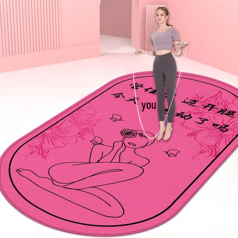 Толстый бесшумный нескользящий коврик для йоги и фитнеса: Ударопоглощающие, звукоизолирующие для домашнего использования