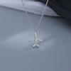 Индивидуальная милая подвеска на ключицу, женская темпераментная японская и корейская инкрустированная бриллиантами цепочка на ключицу в виде самолета