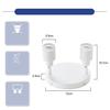 Plafonnier 2 spots - NETTLIFE - Rond - Orientable 350° - GU10 - Blanc