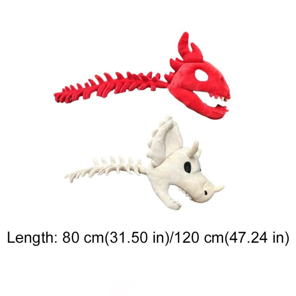 3D Realistic Dinosaur Skeleton Costume Breathable Cosplay Dinosaur Head Hood Photo Props