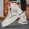 Мужские кроссовки 2025 года, модные ботильоны для мужчин, повседневная обувь на плоской подошве, зимние теплые кроссовки, роскошные водонепроницаемые мужские короткие ботинки