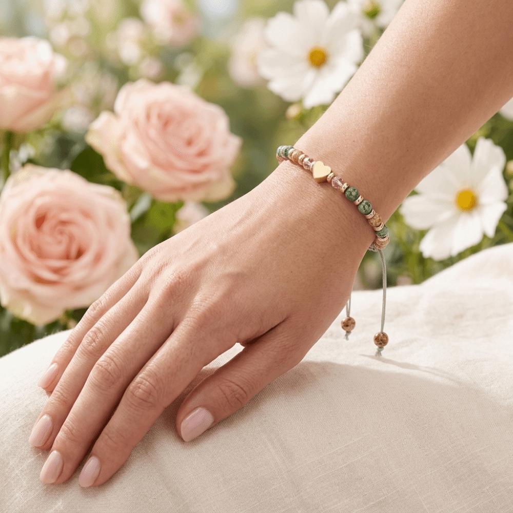 Handmade Bead Bracelet Best Wish Heart Bracelet Minimalist Adjustable Wrist Chain Gifts