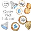 Свадебные наклейки Hershey's Kiss на заказ, персонализированные логотипы, для дня рождения, детского праздника, наклейки на конфеты, шоколад