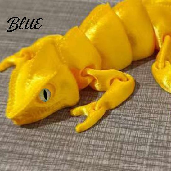 Декор-хамелеон для стола, 3D-печатная фигурка, Реалистичная подвижная игрушка-ящерица, Модель фигурки животного с подвижными суставами для украшения
