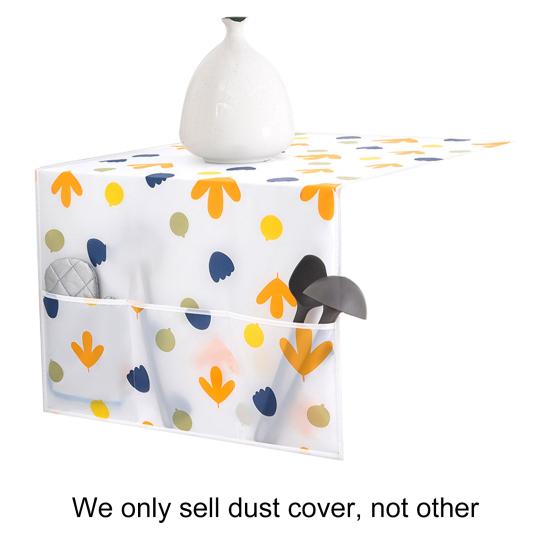 Moisture Proof Refrigerator Dust Cover Foldable PEVA Convenient Practical Refrigerator Cloth for Home