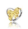 Original 925 Silver Charms Colorful Bow Set Earrings Ring Beads Pendant for Women Bracelets Necklaces DIY Jewelry Gift