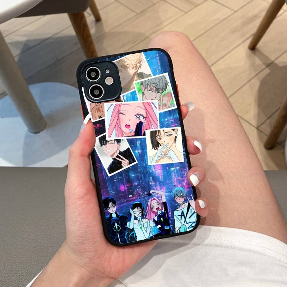 Корейский инопланетный сценический чехол для телефона для iPhone 14 11 12 13 Mini Pro Max 8 7 Plus X XR XS MAX Полупрозрачная матовая крышка