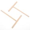 2Pcs TShaped Wooden Pancake Batter Spreader Crepe Spreader Spatula for Kitchen Use