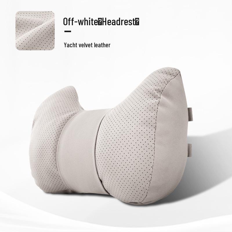 Car Headrest & Lumbar Support Pillow Set - 5-Piece Neck & Back Cushion for New Vehicles