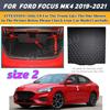 Индивидуальный коврик в багажник для Changan-Ford Focus MK4 2019 2020 2025, нескользящее дно, высокий борт