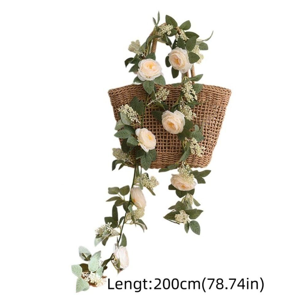 Living Room Garland Hanging Plants Plastic Berries Artificial Eucalyptus Greenery Spring Autumn