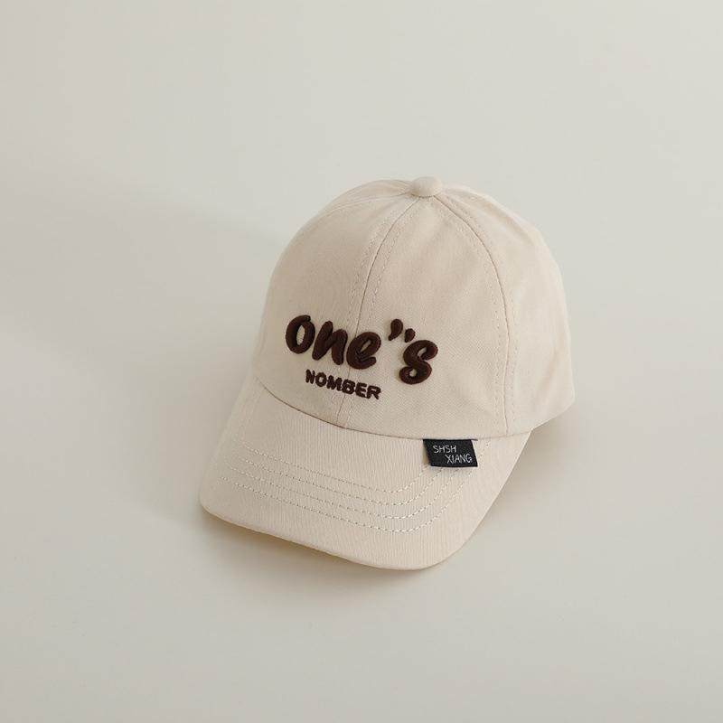 Children's baseball cap, new autumn model with letter embroidery, baby hat, spring sunshade, trendy cap for boys and girls