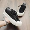 Fashion Black and White Casual Men's Cloth Shoes Trendy and Fashionable New Design Youth Outdoor Leisure Walking Office Party Shoes