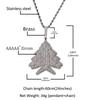 Men's Zircon Christmas Tree Hip-Hop Pendant Necklace - European & American Trendy High-End Jewelry