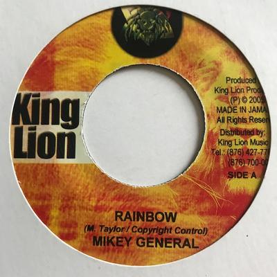7-дюймовая пластинка MIKEY GENERAL Rainbow NONE King Lion 2005 Ямайка Регги Ска Даб Б/у