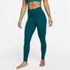 Nike Штаны для йоги Yoga Dri-FIT Luxe Solid Quick-Dry с высокой талией, женские штаны для йоги, темно-зеленые CJ3801-381