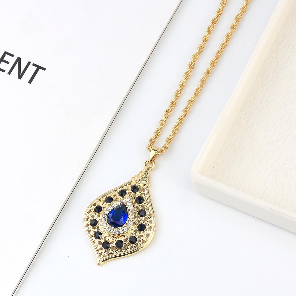 Sunspicems уникальный золотой цвет Марокко длинный кулон ожерелье змеиная цепочка для женщин арабские этнические свадебные украшения турецкий подарок