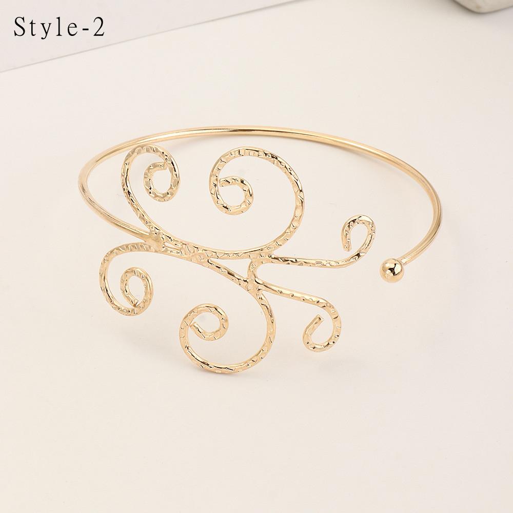 Popular Accessories Hollow Out Geometric Pattern Bracelet Leaf Butterfly Arm Chain