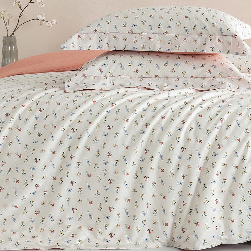 Mengjie Home Textiles 100% Cotton Printed Four Piece Set Made of All Cotton, Not Easy to Fade