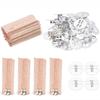 DIY Candle Making With Base Large Flame Wood Chip Candle Wicks Candle Accessory Candle Cores