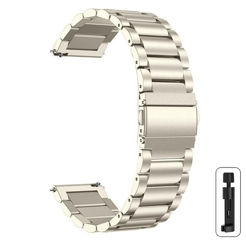Ремешок для часов 22 мм 20 мм металлический ремешок для Samsung Galaxy Watch 6 5 4 40 мм 44 мм 6Classic 43 47 мм 5Pro 45 м ремешок из нержавеющей стали для Amazfit Correa
