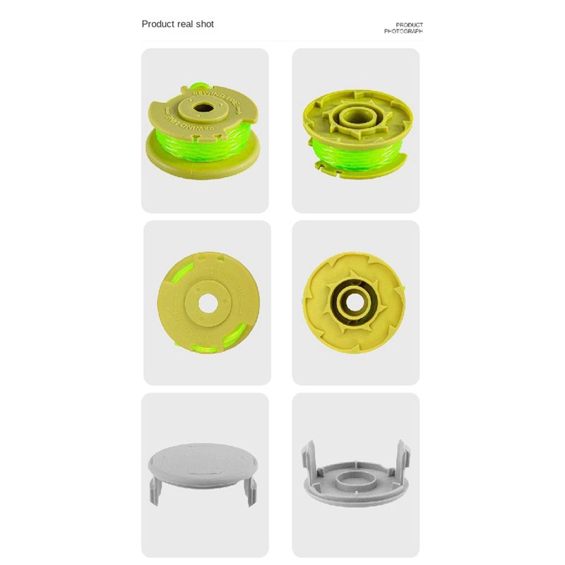 6 упаковок для аксессуаров триммера RYOBI Катушка AC80RL3/AC14HCA Запасные части Аксессуары-B61B