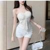 Hollow Lace Halter Camisole - Sexy Strapless Summer Top for Women