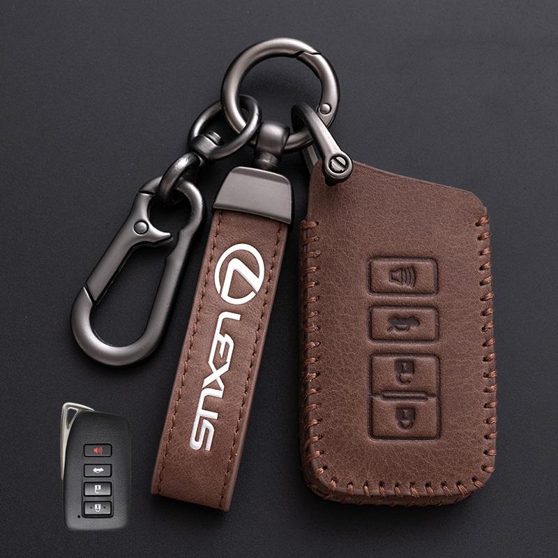 Leather Car Remote Key Cover Fob Case Holder Shell for Lexus NX 200 NX300H RX 350 450H ES 350 ES 300h Auto Keychain Accessories