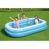 Прямоугольный надувной бассейн Bestway 262 x 175 x 51 см - Синий и белый - Для детей - Для использования на улице