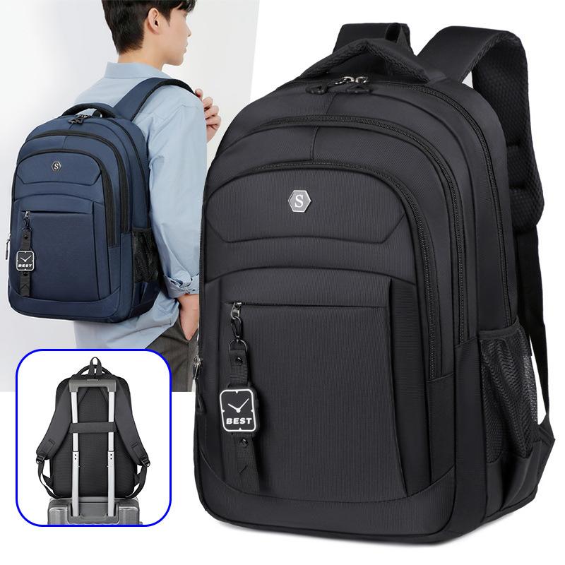 New Backpack, Junior High School Leisure Student Schoolbag, Simple Large-capacity Travel Computer, Business Backpack