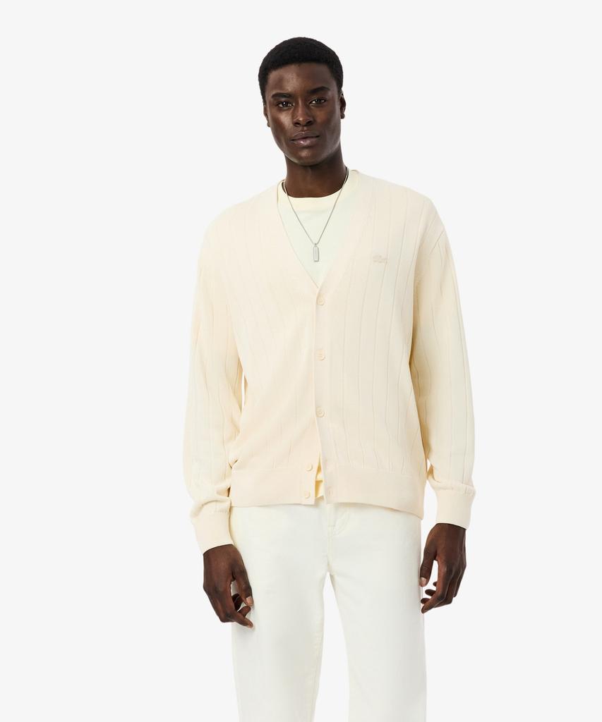 Мужской кардиган Lacoste Paris Pack с V-образным вырезом и резинкой Ah1039-56G 056