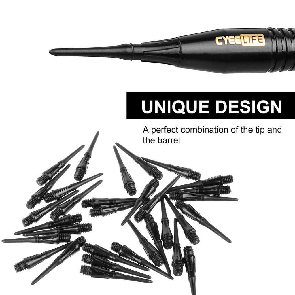 CyeeLife 16г Дартс с мягким наконечником из чистой меди (черный)
