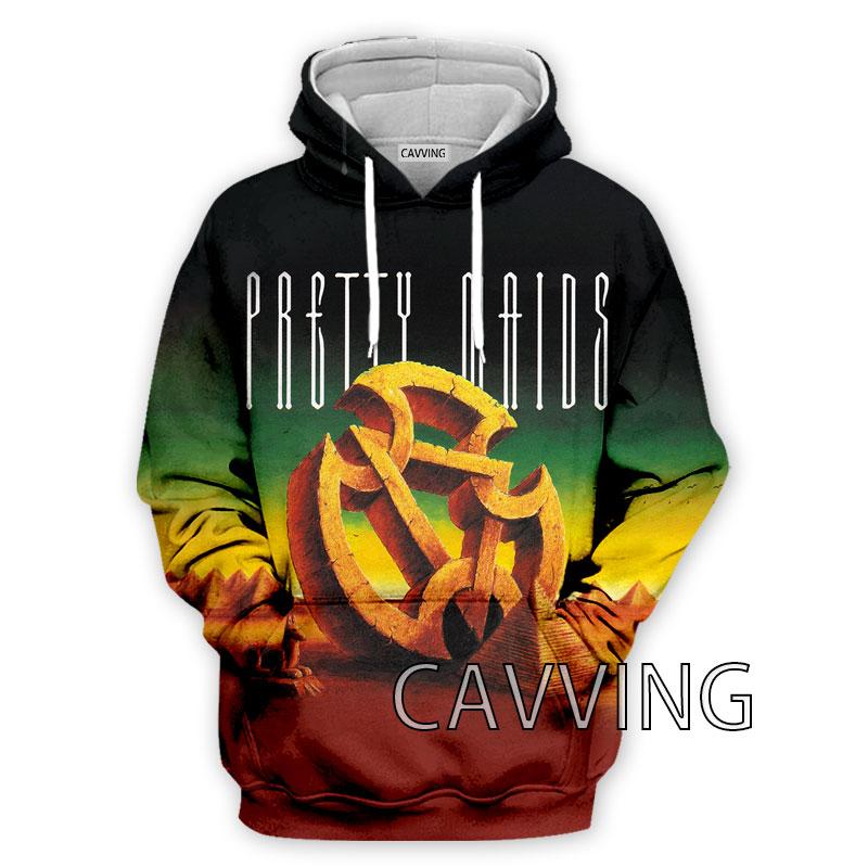 PRETTY MAIDS Rock Толстовки с 3D-печатью Толстовки с капюшоном Худи в стиле Харадзюку Худи Топы в стиле HIP HOP Одежда для Женщин/мужчин