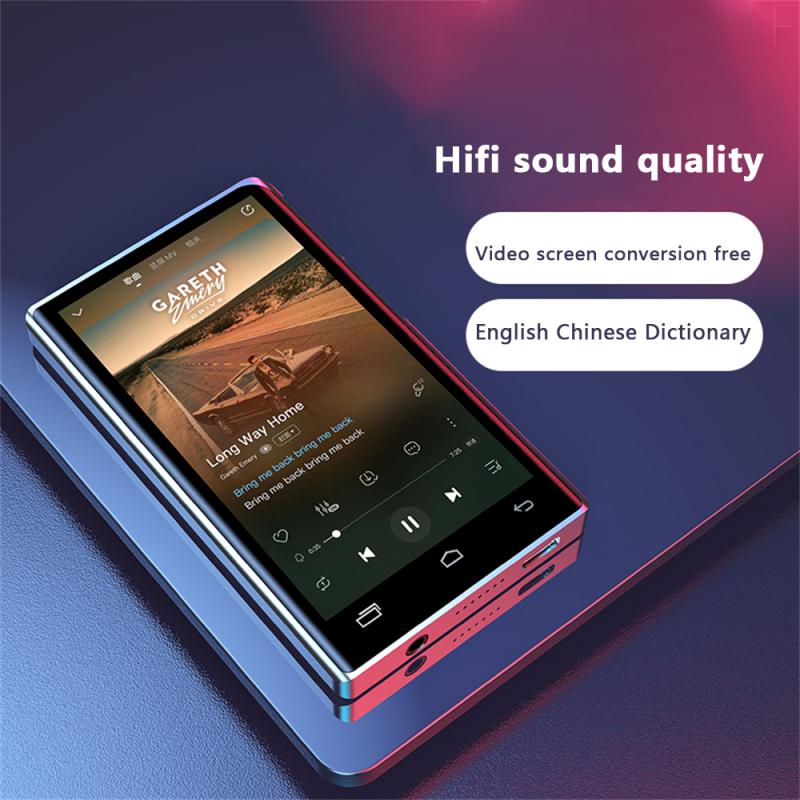 Mp4 Player High Fidelity Lossless Sound Quality Hd Noise Reduction Recording 4.0 Inch Full Touch Screen High-fidelity Speakers