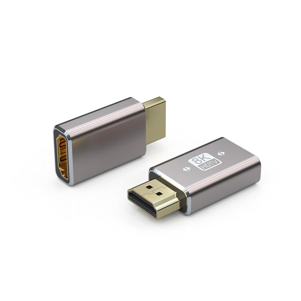 Адаптер HDMI 2.1 под прямым углом для телевизоров, компьютеров и проекторов, алюминиевый сплав