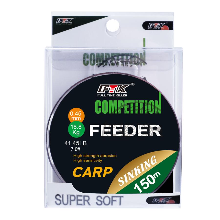 FTK 150M/300M/ Леска с фторуглеродным покрытием 0,14 мм-0,50 мм 15,35-44,75 фунтов из углеродного волокна, поводковая леска для рыболовной приманки, тонущая леска, Япония