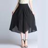 Summer Pants Loose Women Pants Ankle Length High Waist Chiffon Skirt Wide Leg Pants Plus Size Trousers