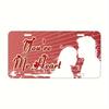 D Flat Printing pc Love Decoration Only Aluminum License Plate for Decoration Only