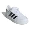 Adidas BREAKNET 2.0 Slip Resistant Anti Kick Low top Kids' Skateboarding Shoes White Kids' IE3792